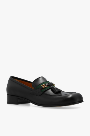 gucci LEATHER Leather loafers
