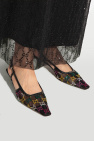 Gucci BLACK Monogrammed pumps