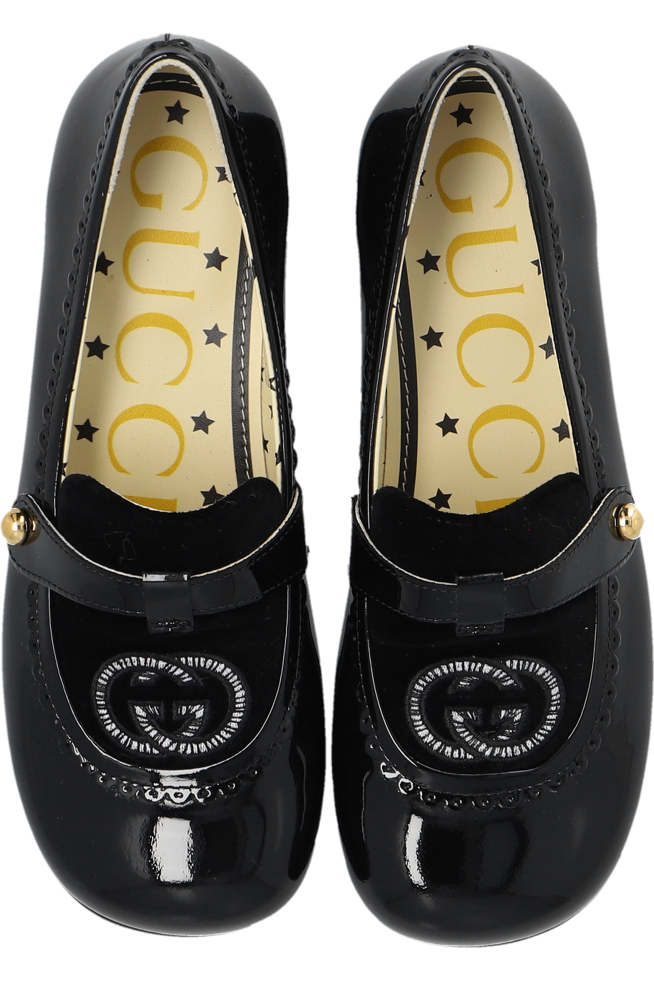 Gucci Kids Leather ballet flats