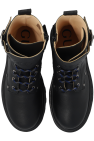 Gucci Kids BLACK Leather ankle boots