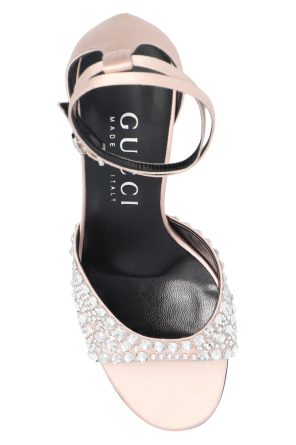 Gucci Satin heeled sandals