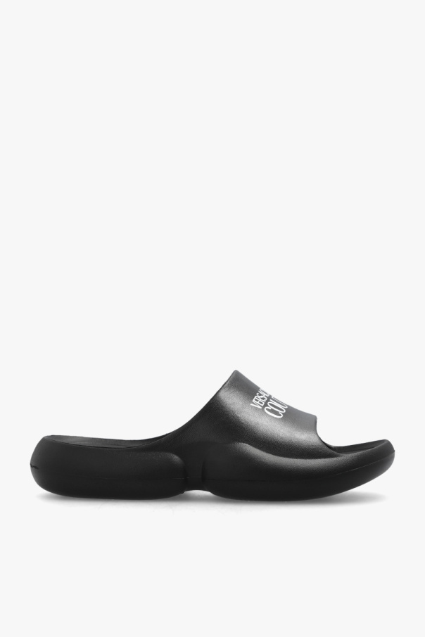 Michael Michael Kors Blaine logo-plaque leather sandals Slides with logo