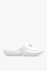 Filament square-toe flat sandals Weiß