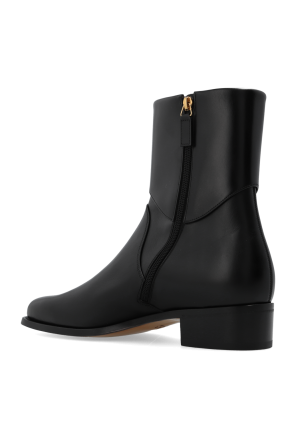 Gucci Leather almond boots