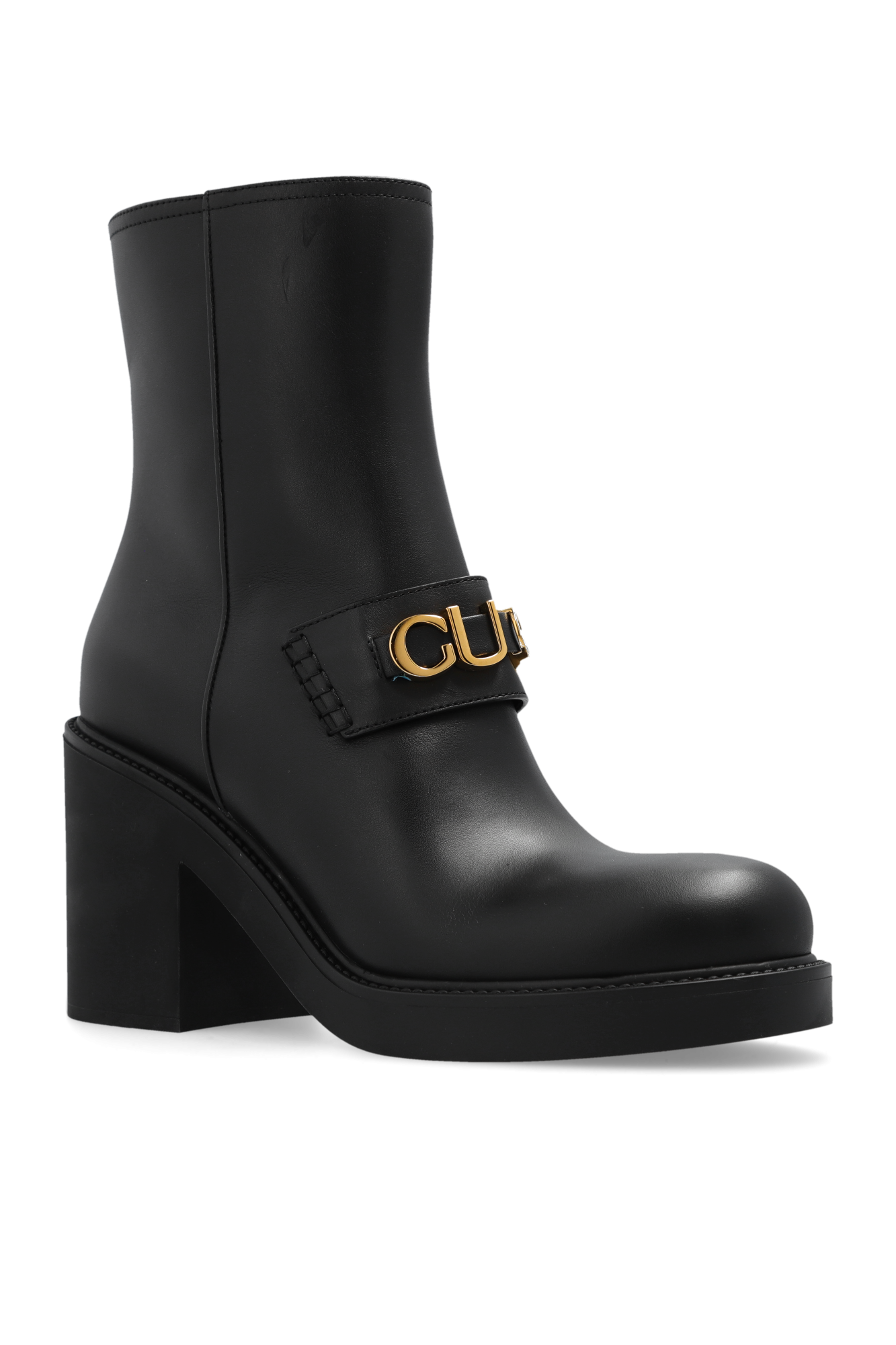 Gucci Leather heeled ankle boots