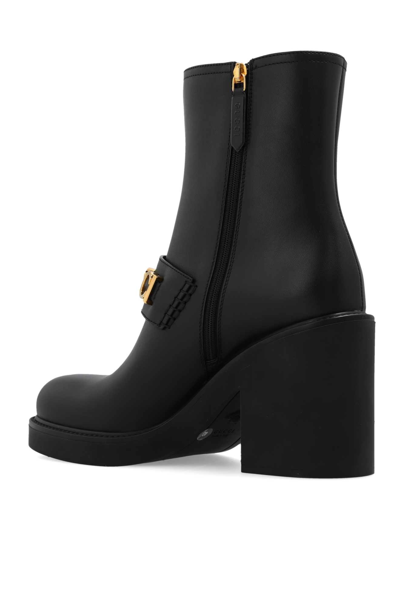 Gucci Leather heeled ankle boots