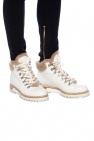 Le Silla WHITE ‘St.Moritz’ leather ankle boots