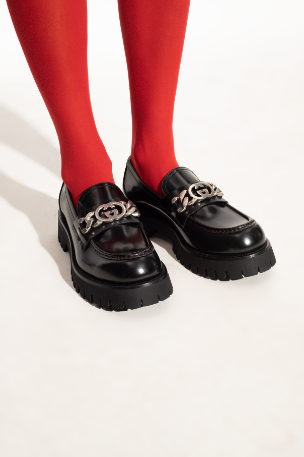 gucci paride Leather loafers