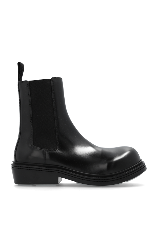 ‘Fireman’ leather ankle boots od Bottega Veneta