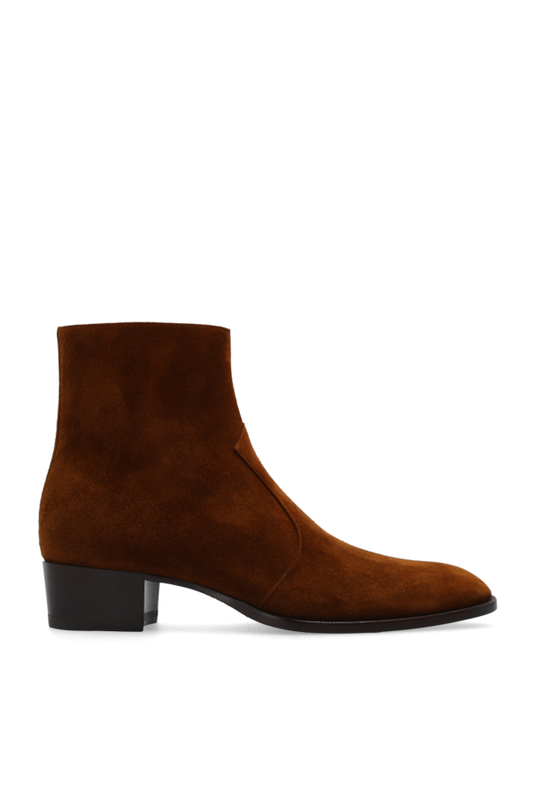 ‘Wyatt’ suede ankle boots od Saint Laurent