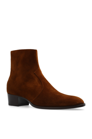 Saint Laurent ‘Wyatt’ suede ankle boots