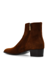 Saint Laurent BROWN ‘Wyatt’ suede ankle boots