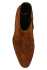 Saint Laurent BROWN ‘Wyatt’ suede ankle boots
