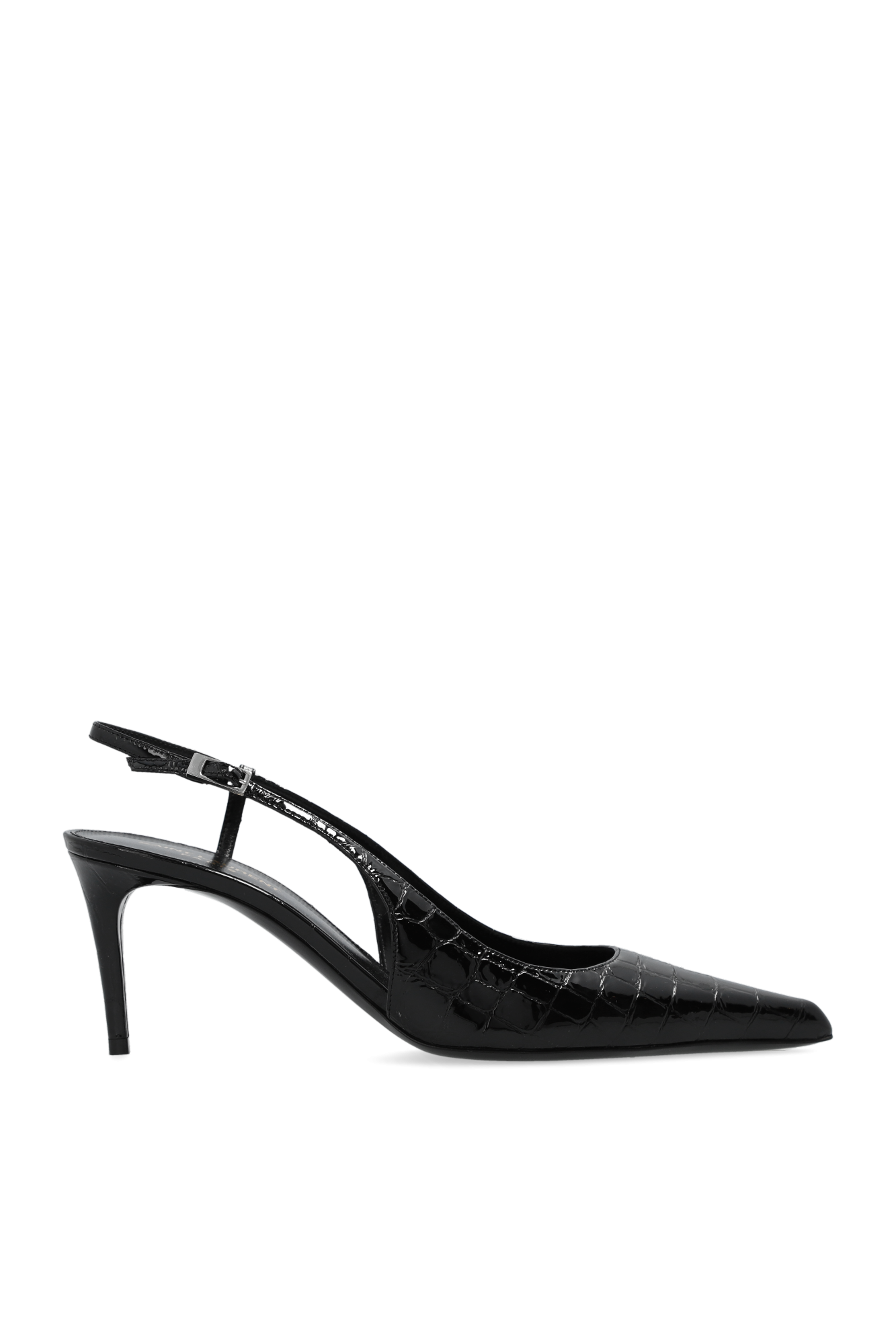 Saint Laurent, Shoes, Saint Laurent Transparent Logo Heel