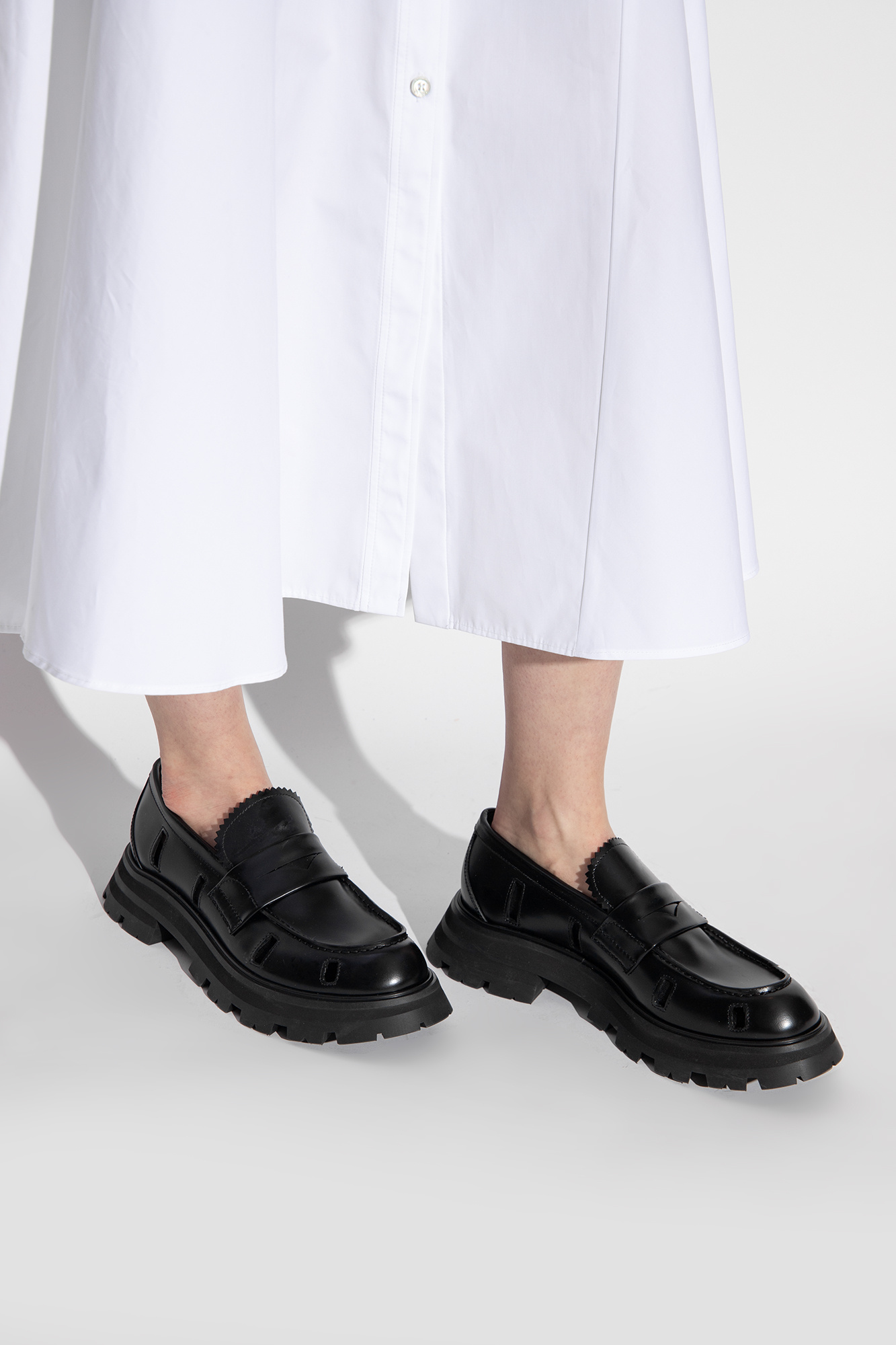 Alexander McQueen Leather loafers