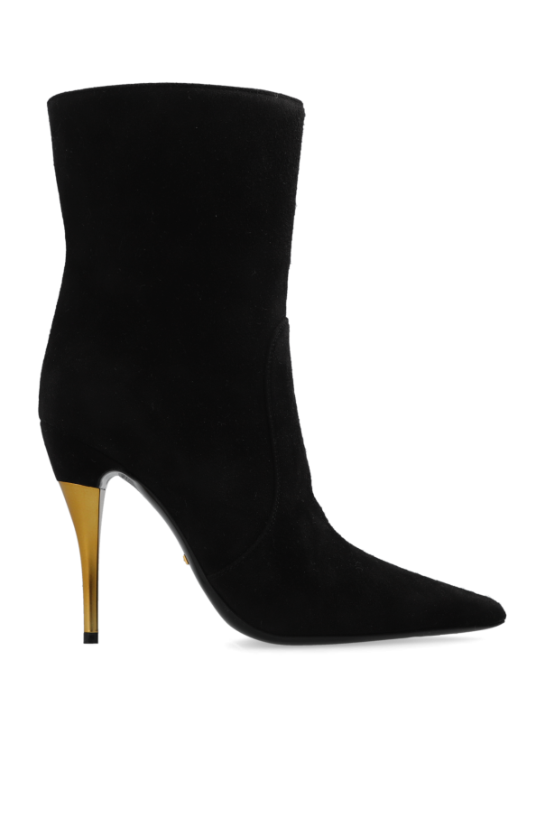 Heeled boots in suede od Gucci