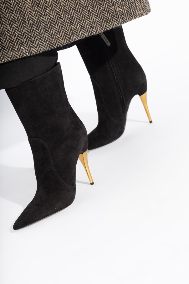 Gucci Heeled boots in suede