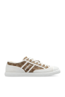 Gucci beige Monogrammed sneakers