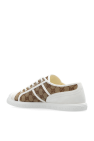 Gucci beige Monogrammed sneakers