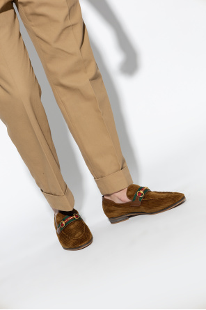 Sztruksowe buty typu ‘loafers’ od Gucci
