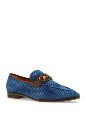 Gucci handle Corduroy loafers
