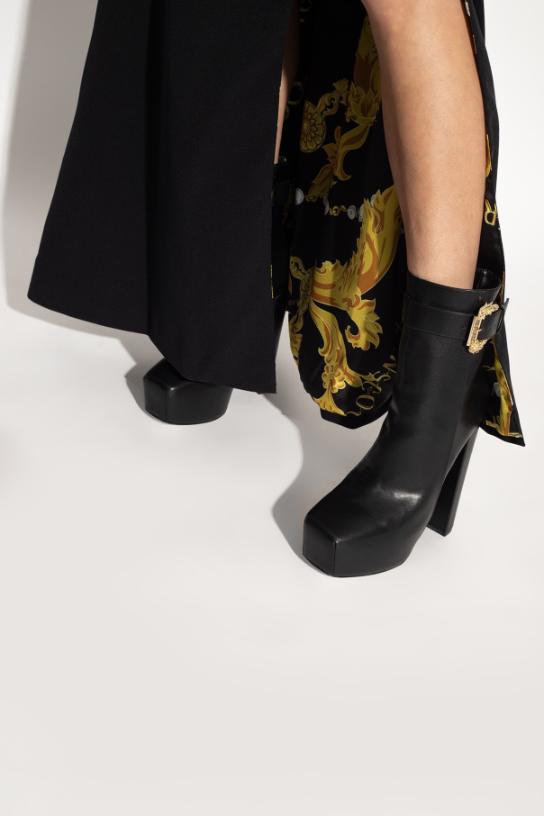 Versace Jeans Couture DVF Diane von Furstenberg floral print V-neck midi dress