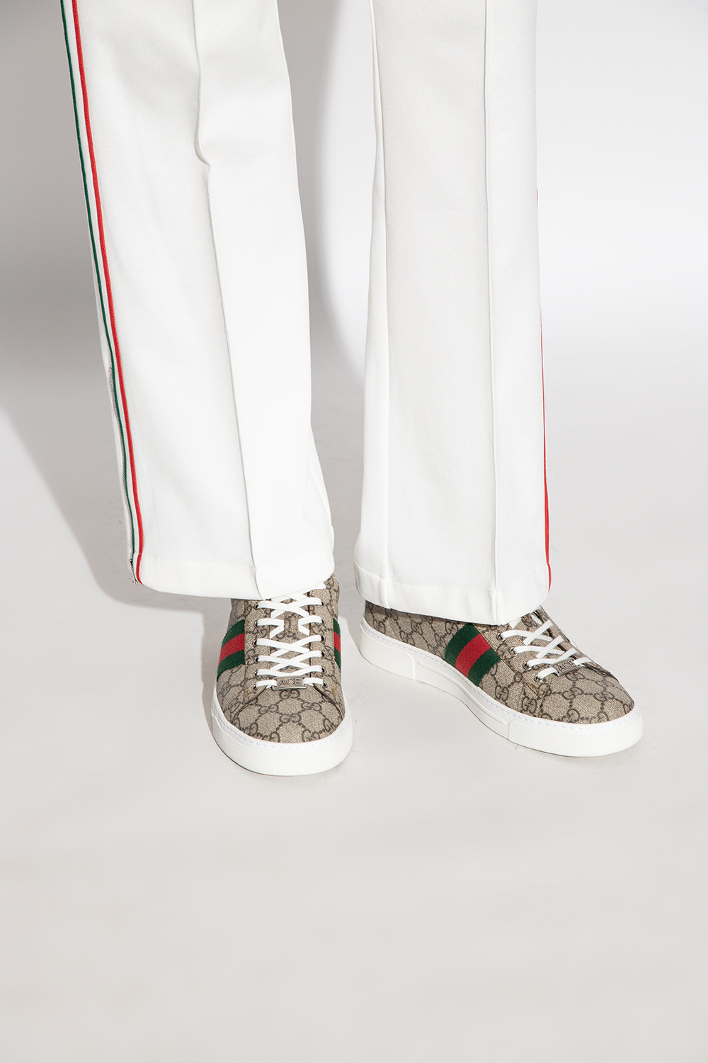 Beige Monogrammed sneakers Gucci - Vitkac Italy