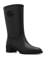 Gucci BLACK Heeled rain boots