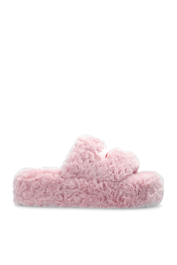 Balenciaga Faux Fur Slides