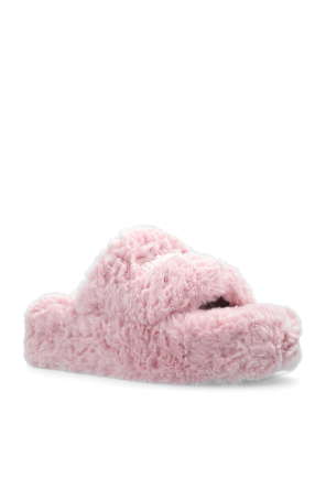 Balenciaga Faux Fur Slippers