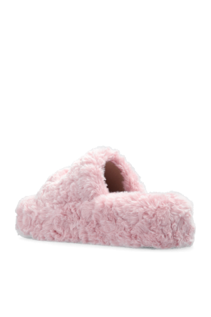 Balenciaga Faux Fur Slippers