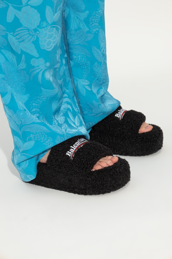 Balenciaga Slides with logo