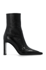 Saint Laurent BLACK ‘Aston’ leather ankle boots