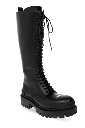 Balenciaga ‘Strike’ lace-up boots in leather