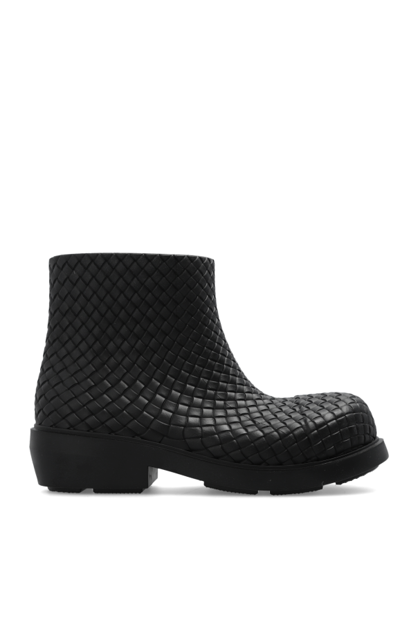 bottega Turnlock Veneta ‘Fireman’ rain boots
