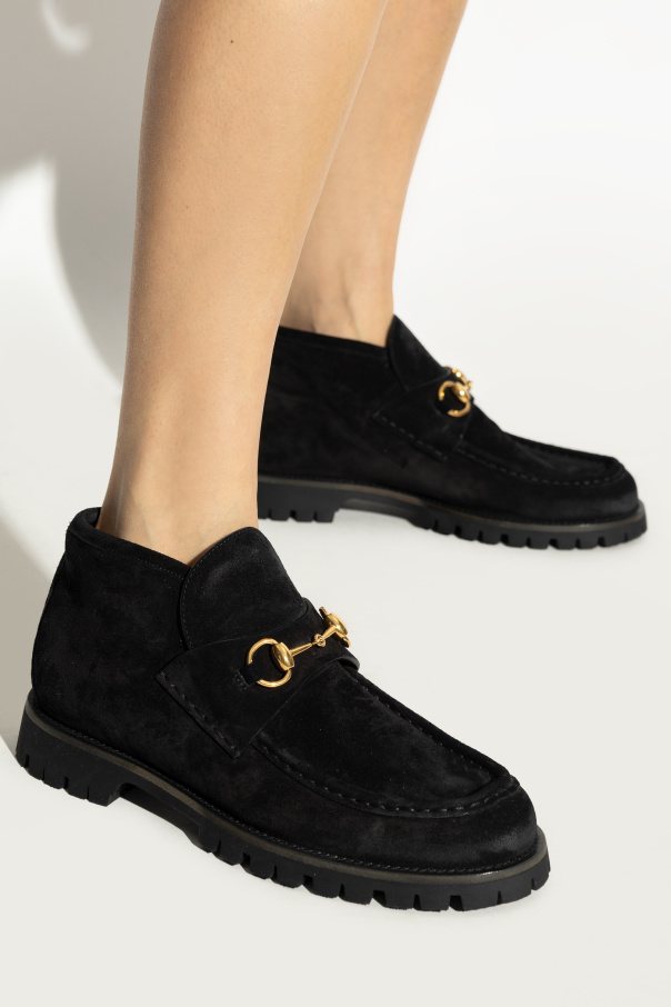 Gucci Suede ankle boots Horsebit