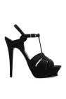 Saint Laurent BLACK ‘Tribute’ platform sandals
