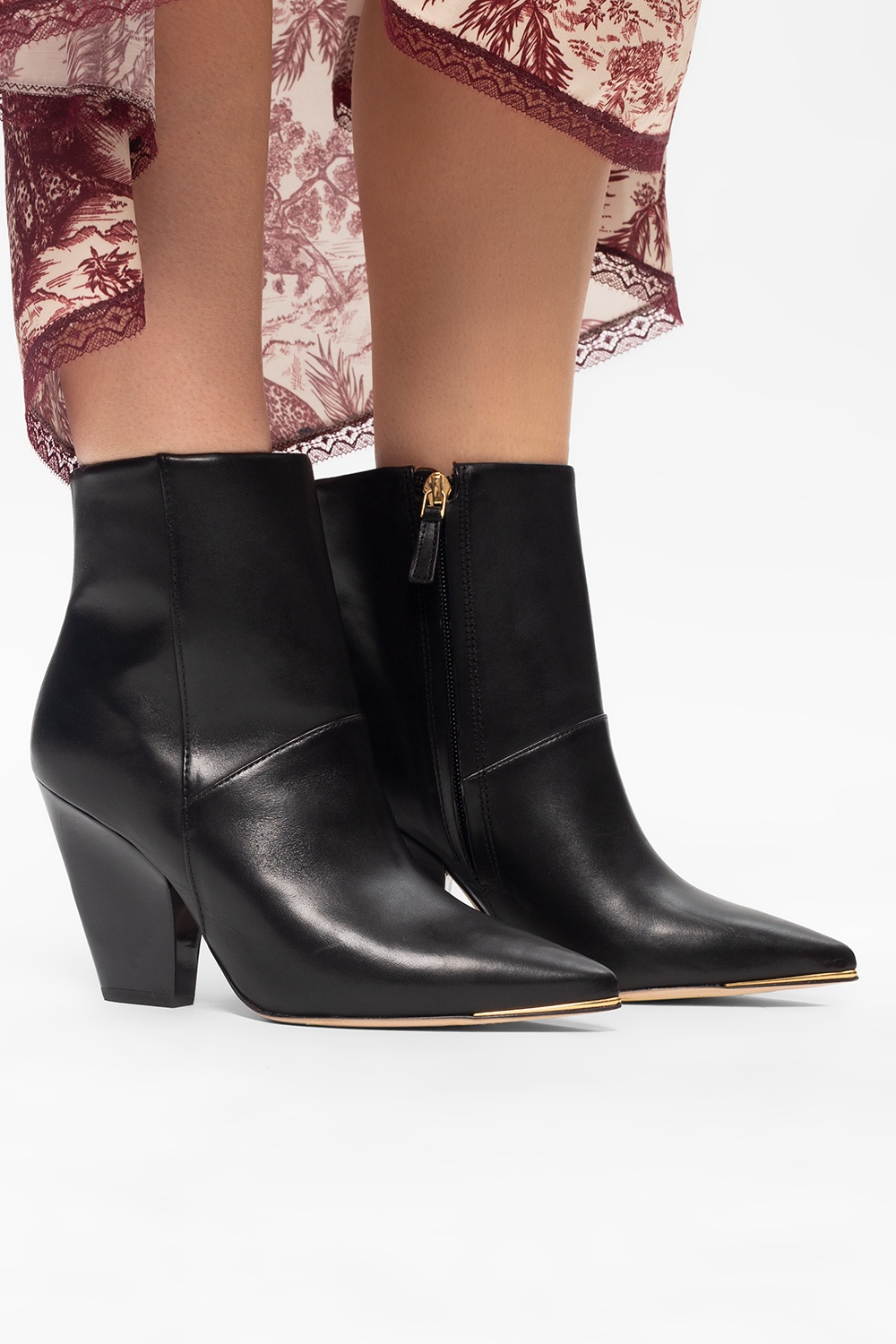 Top 50+ imagen lila pointed toe bootie tory burch