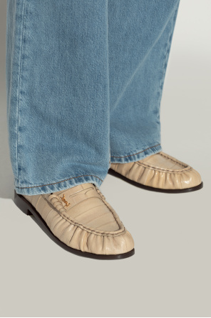 Skórzane buty `le loafer` od Saint Laurent