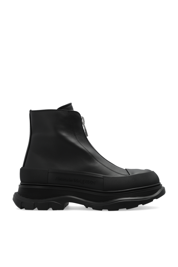 Alexander McQueen Leather platform boots