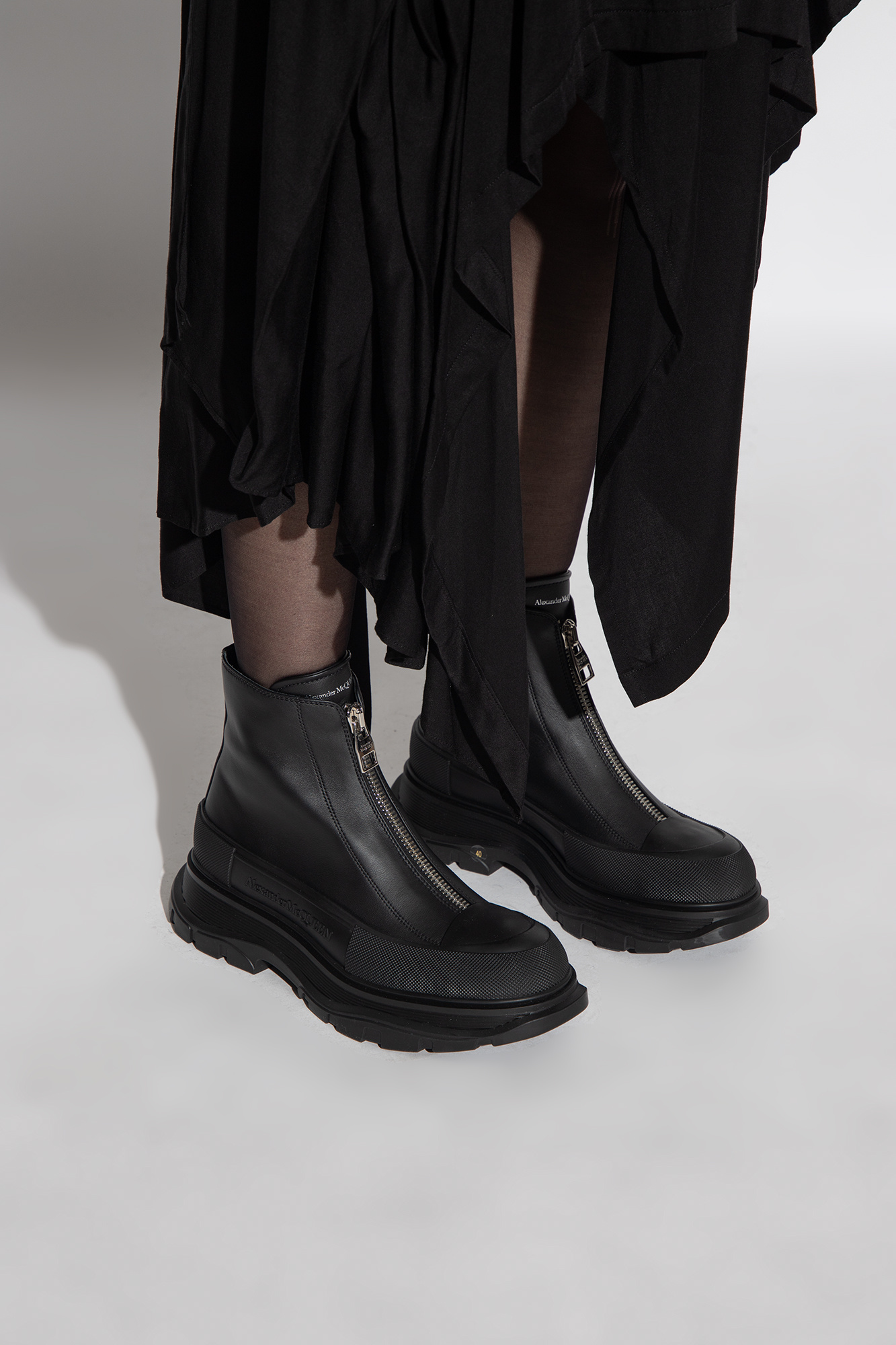 Alexander McQueen Leather platform boots | Women's Shoes | Vitkac
