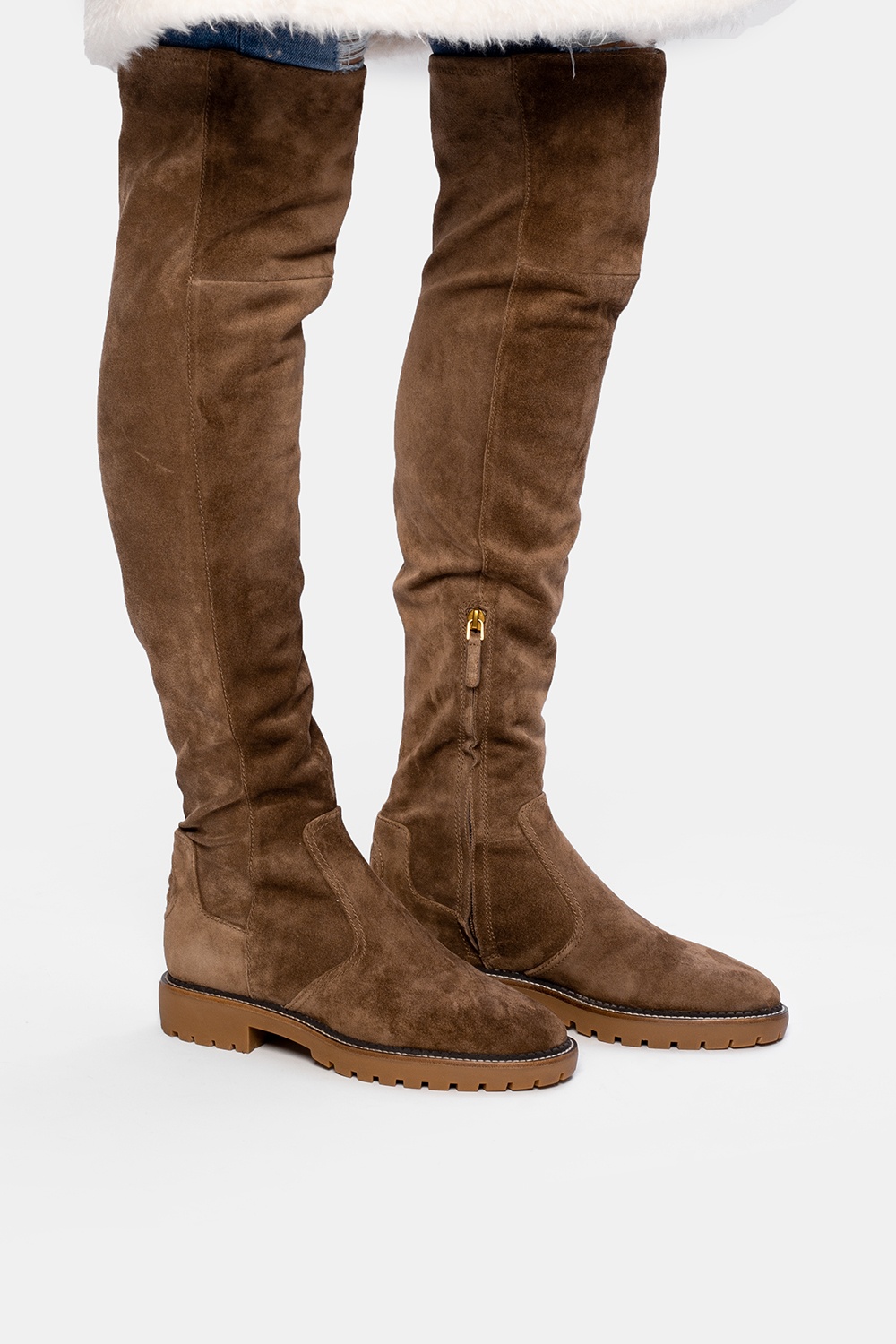 tory burch knee high suede boots