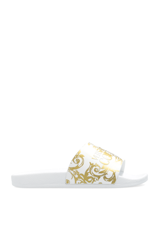 Slides with logo od Versace Jeans Couture