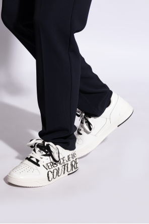 Buty sportowe z logo od Versace Jeans Couture