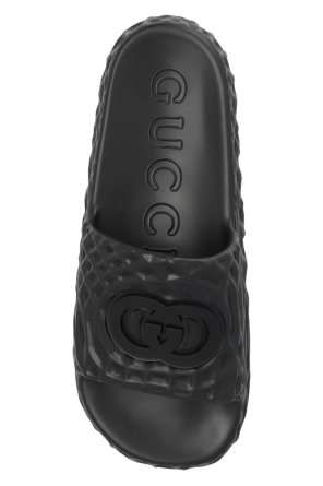 Gucci Gumowe klapki z logo