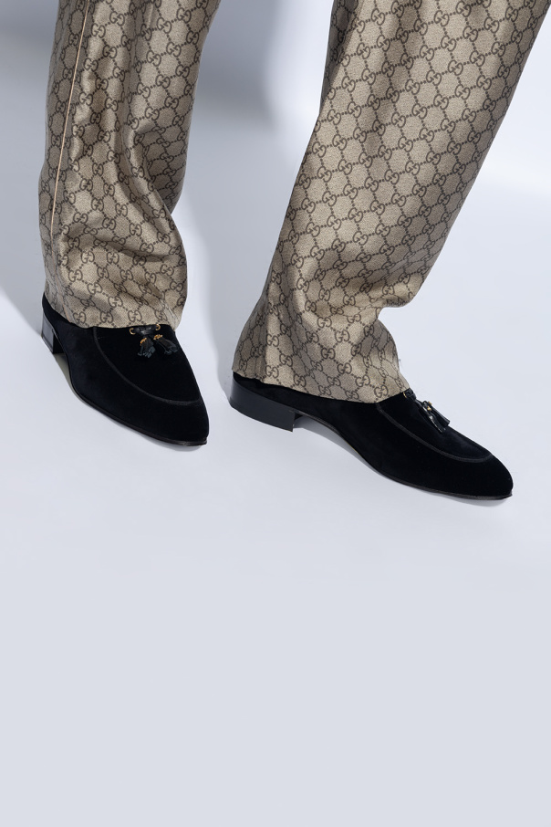 Gucci Aksamitne buty typu ’loafers’