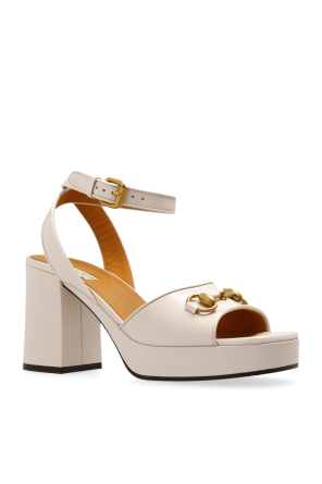 Gucci Leather heeled sandals