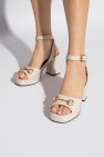 Gucci cream Leather heeled sandals