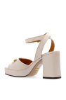 Gucci cream Leather heeled sandals