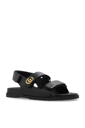 Gucci Skórzane sandały z logo